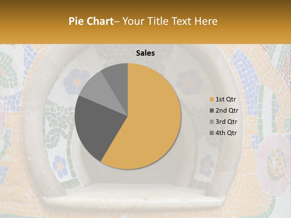 A Wooden Door In The Center Of A Colorful Wall PowerPoint Template