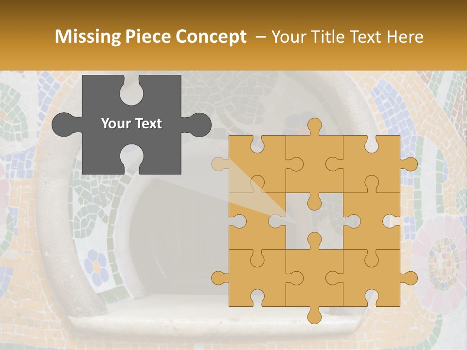 A Wooden Door In The Center Of A Colorful Wall PowerPoint Template