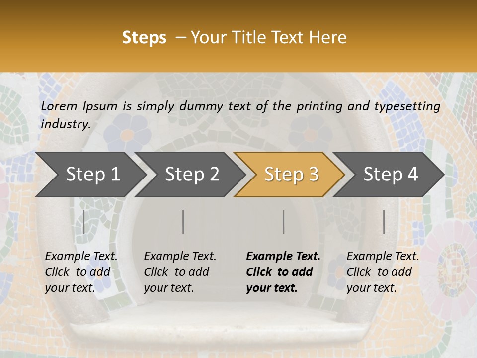 A Wooden Door In The Center Of A Colorful Wall PowerPoint Template