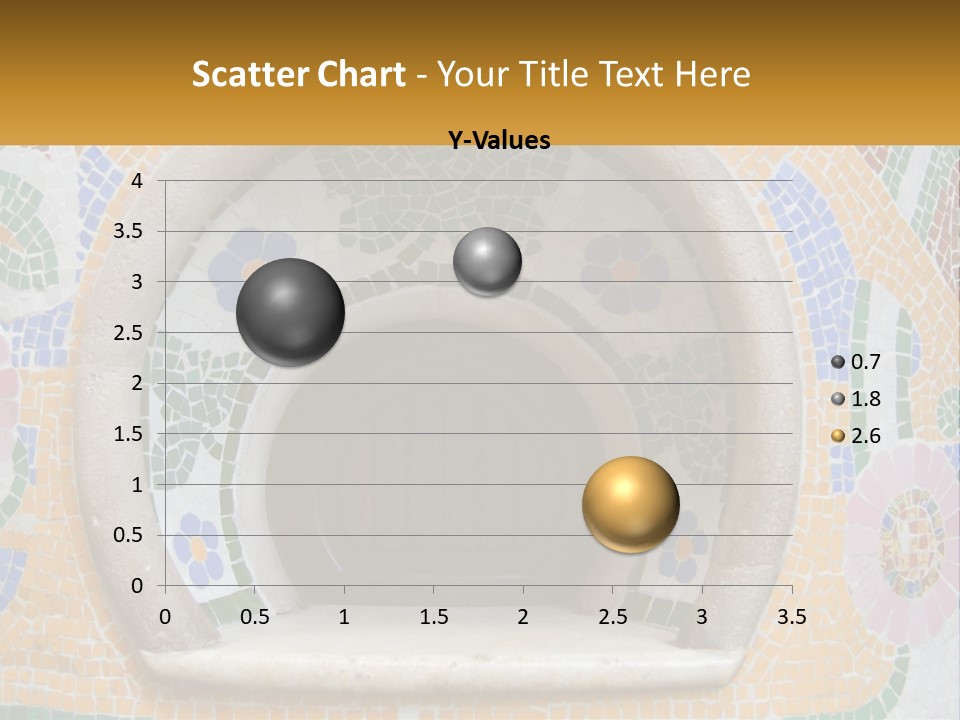 A Wooden Door In The Center Of A Colorful Wall PowerPoint Template