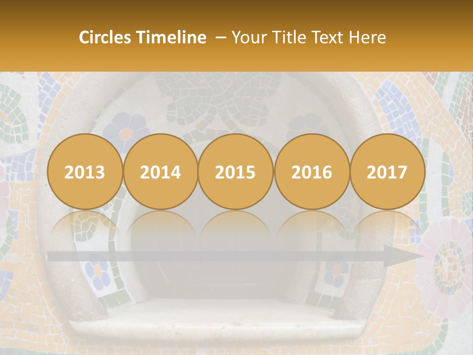 A Wooden Door In The Center Of A Colorful Wall PowerPoint Template