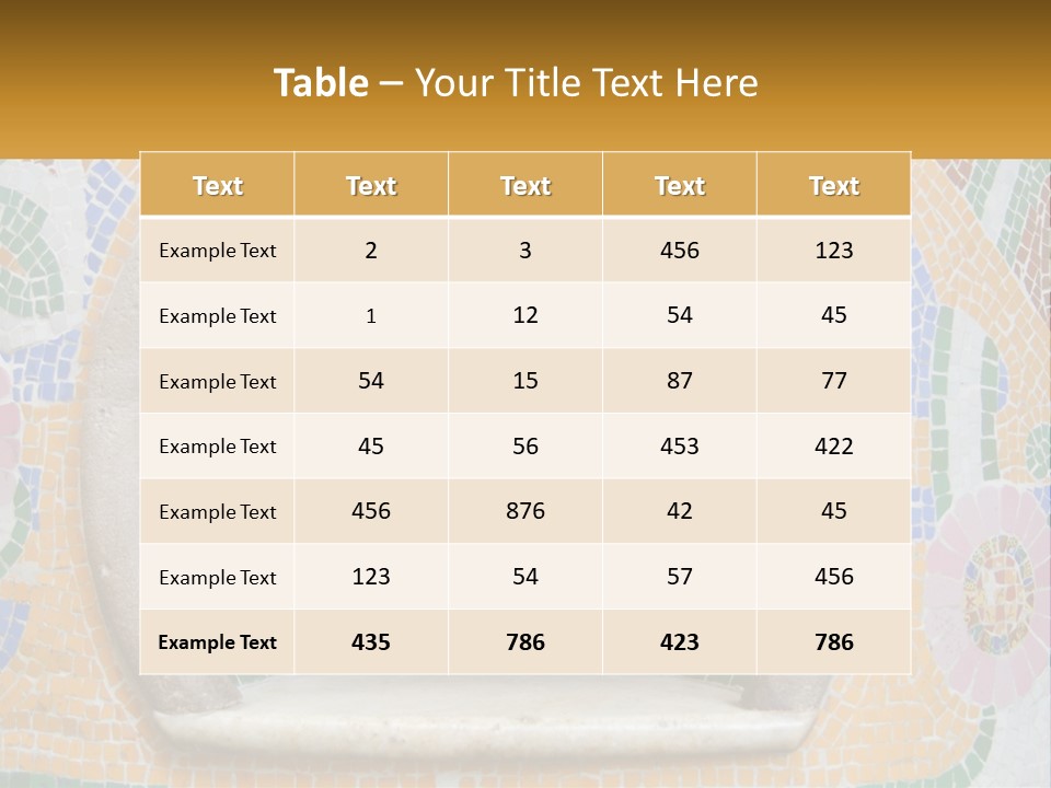 A Wooden Door In The Center Of A Colorful Wall PowerPoint Template