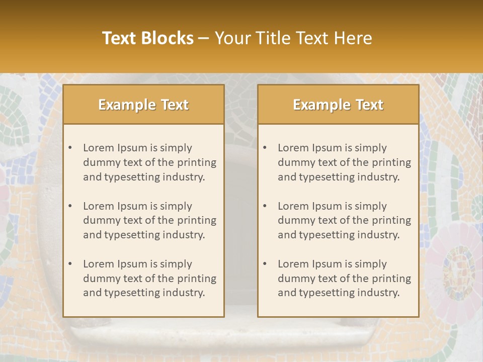 A Wooden Door In The Center Of A Colorful Wall PowerPoint Template