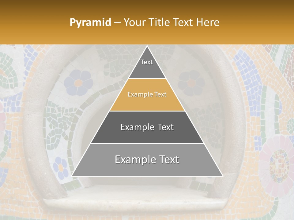 A Wooden Door In The Center Of A Colorful Wall PowerPoint Template