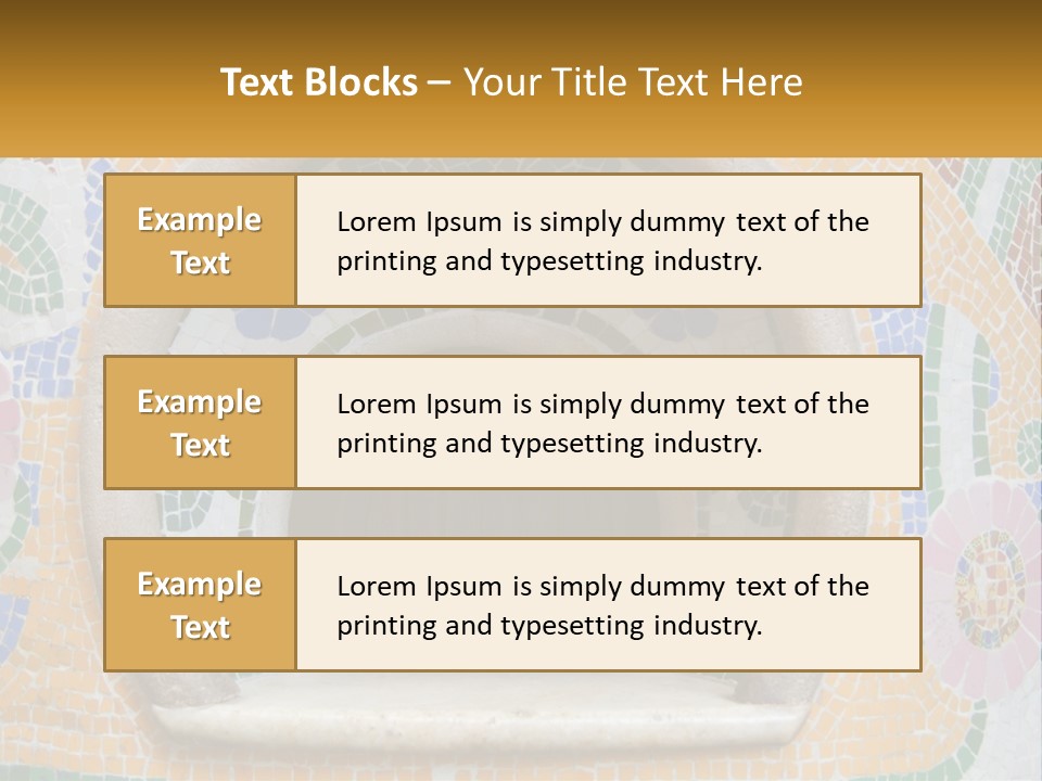 A Wooden Door In The Center Of A Colorful Wall PowerPoint Template