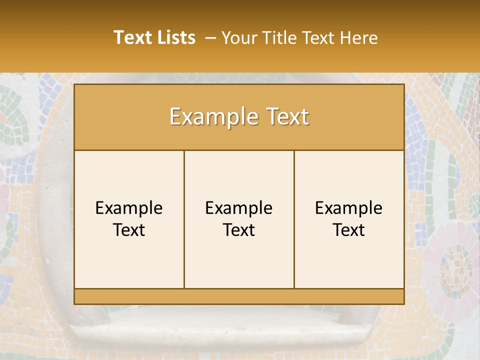A Wooden Door In The Center Of A Colorful Wall PowerPoint Template