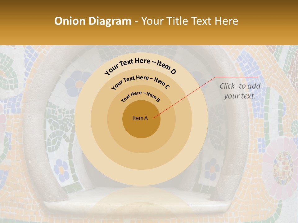 A Wooden Door In The Center Of A Colorful Wall PowerPoint Template