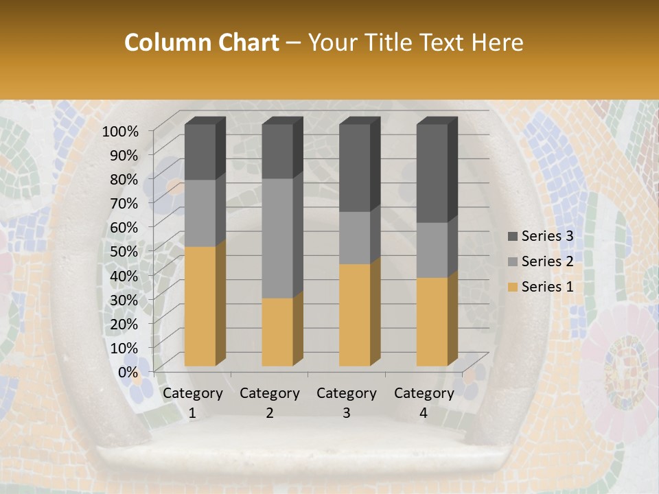 A Wooden Door In The Center Of A Colorful Wall PowerPoint Template