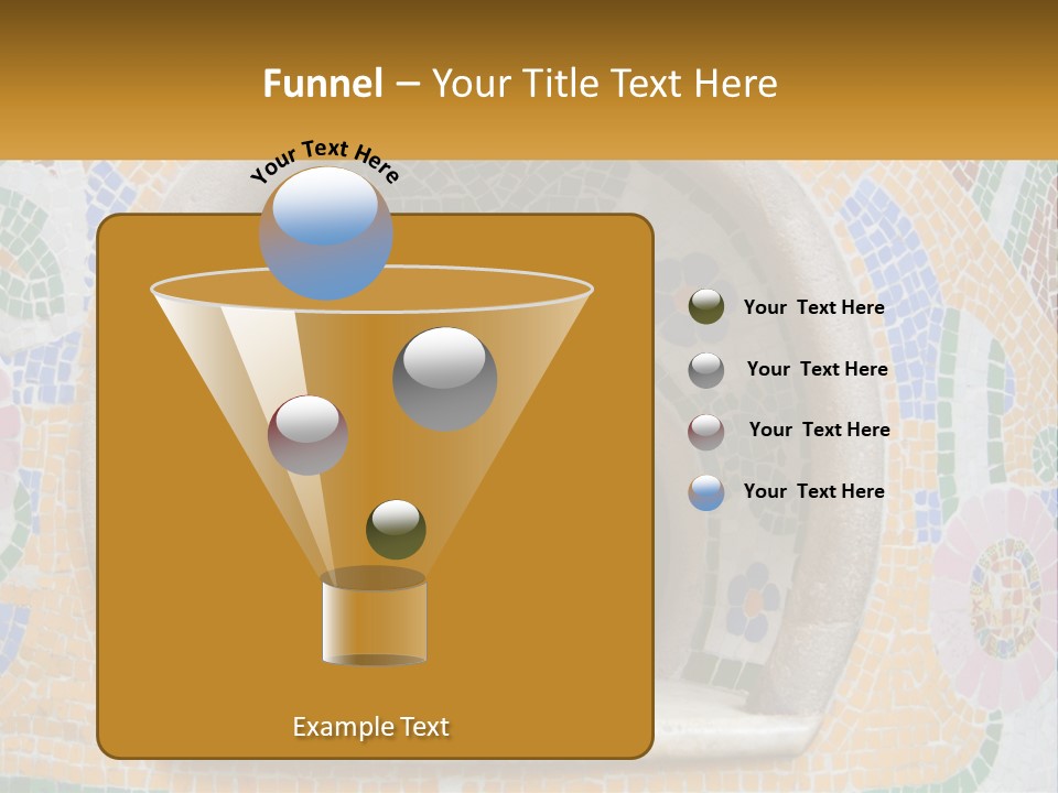 A Wooden Door In The Center Of A Colorful Wall PowerPoint Template