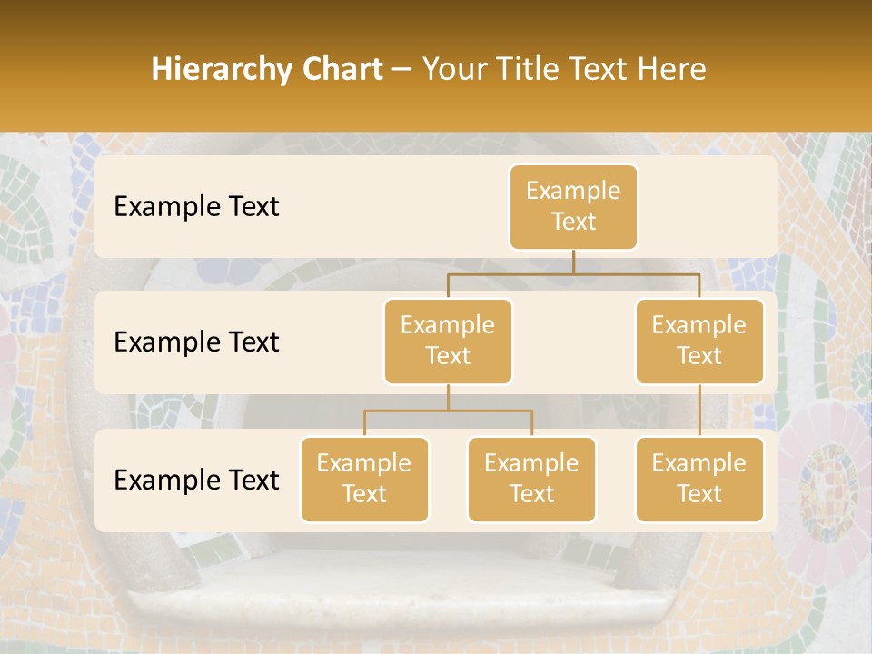 A Wooden Door In The Center Of A Colorful Wall PowerPoint Template