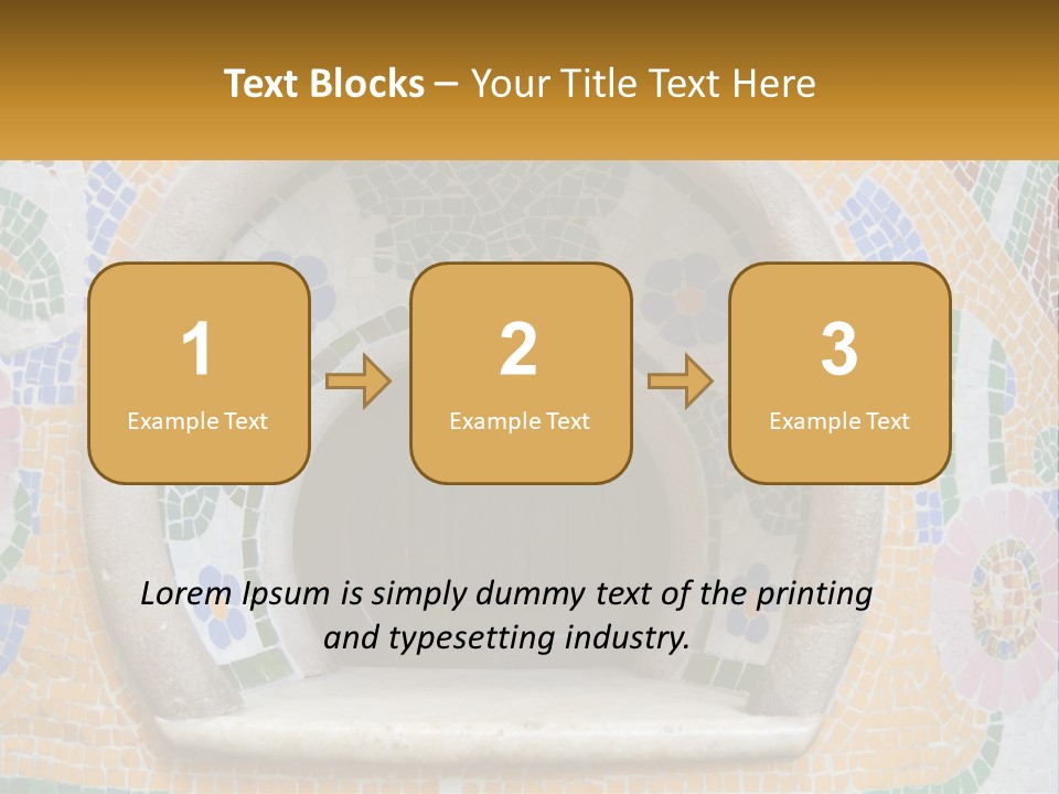 A Wooden Door In The Center Of A Colorful Wall PowerPoint Template