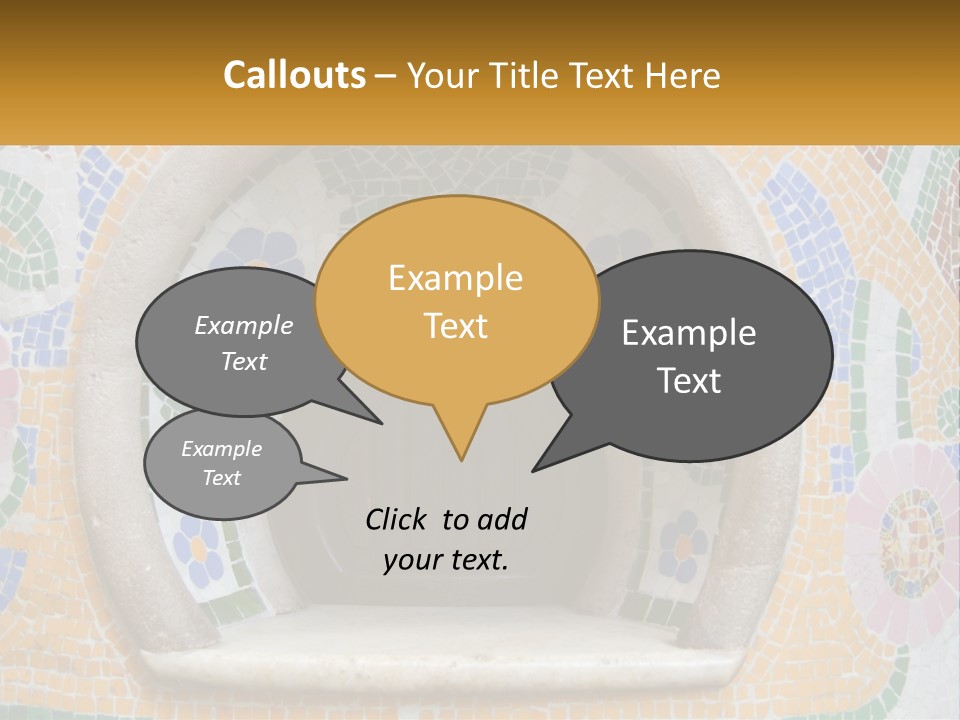 A Wooden Door In The Center Of A Colorful Wall PowerPoint Template