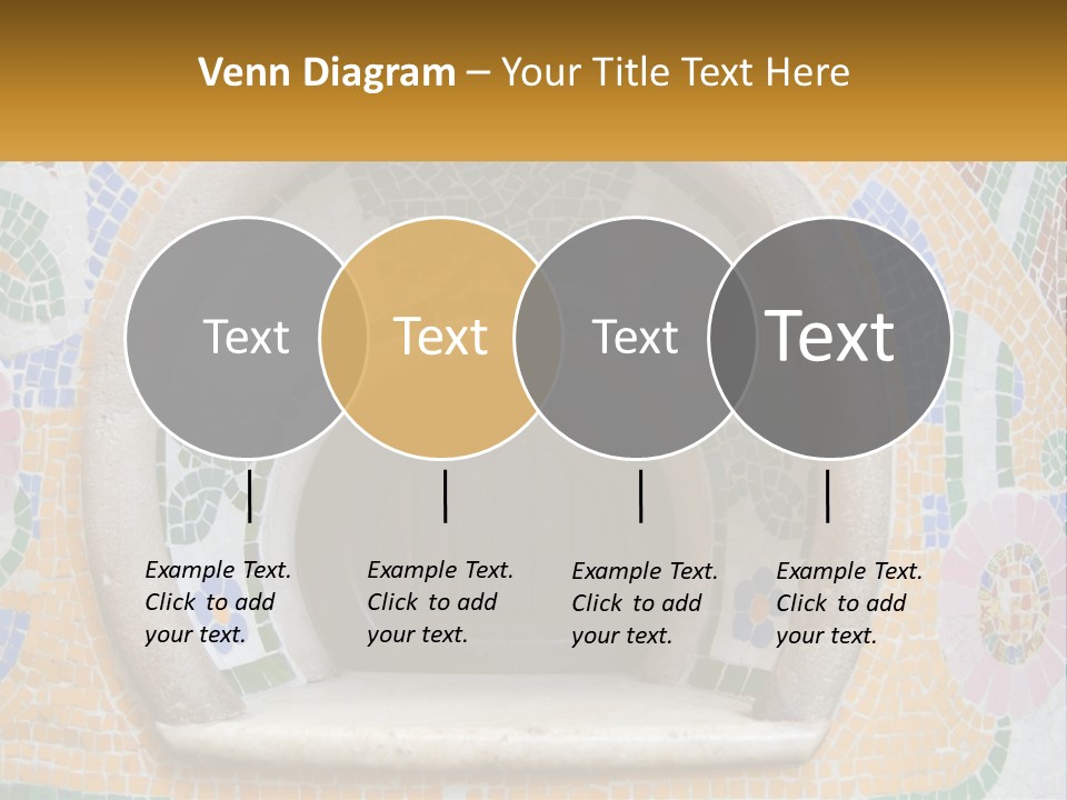 A Wooden Door In The Center Of A Colorful Wall PowerPoint Template