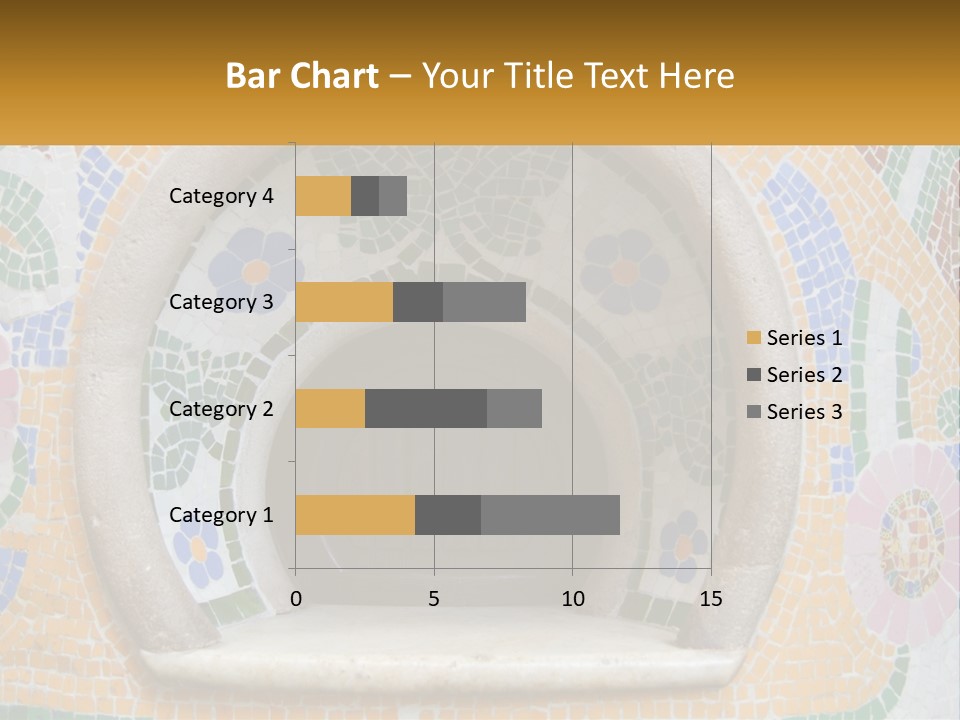 A Wooden Door In The Center Of A Colorful Wall PowerPoint Template