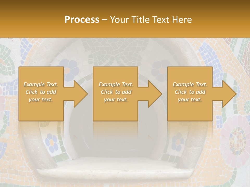 A Wooden Door In The Center Of A Colorful Wall PowerPoint Template