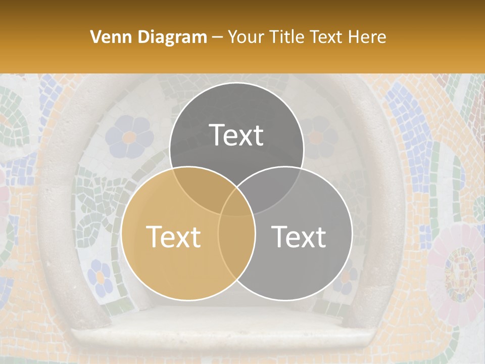 A Wooden Door In The Center Of A Colorful Wall PowerPoint Template