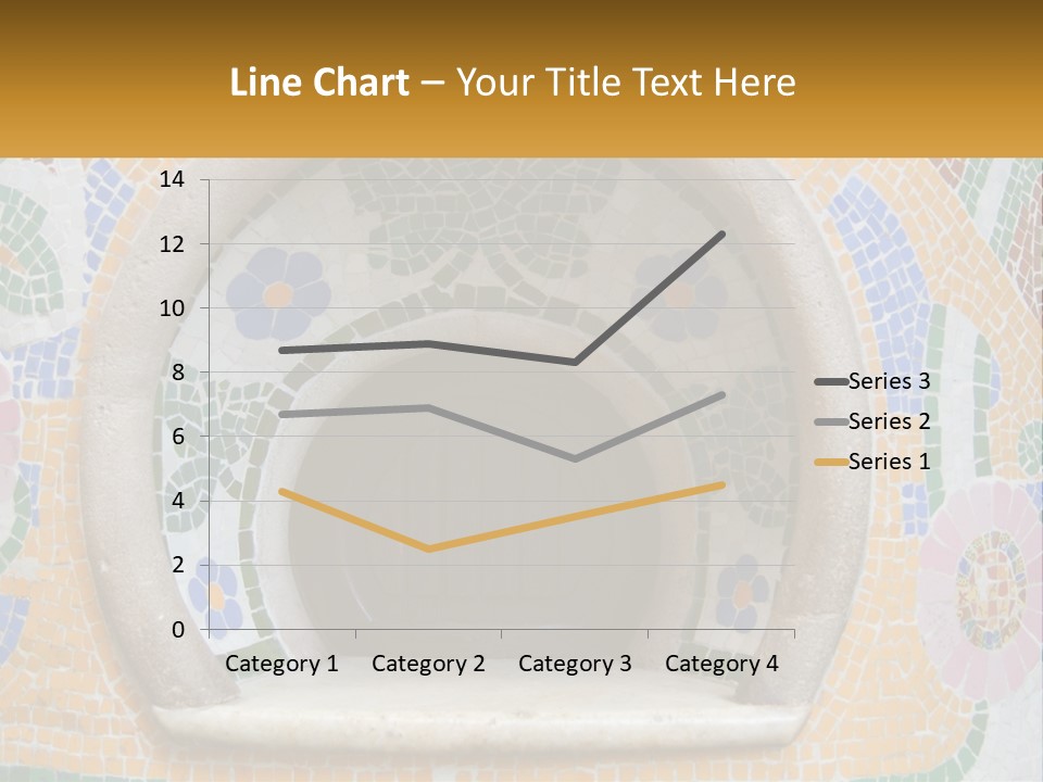 A Wooden Door In The Center Of A Colorful Wall PowerPoint Template