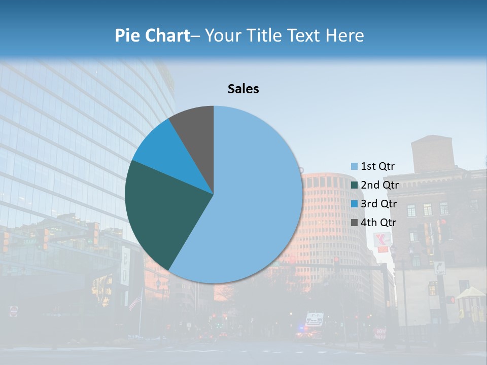A Group Of Buildings With A Blue Sky In The Background PowerPoint Template