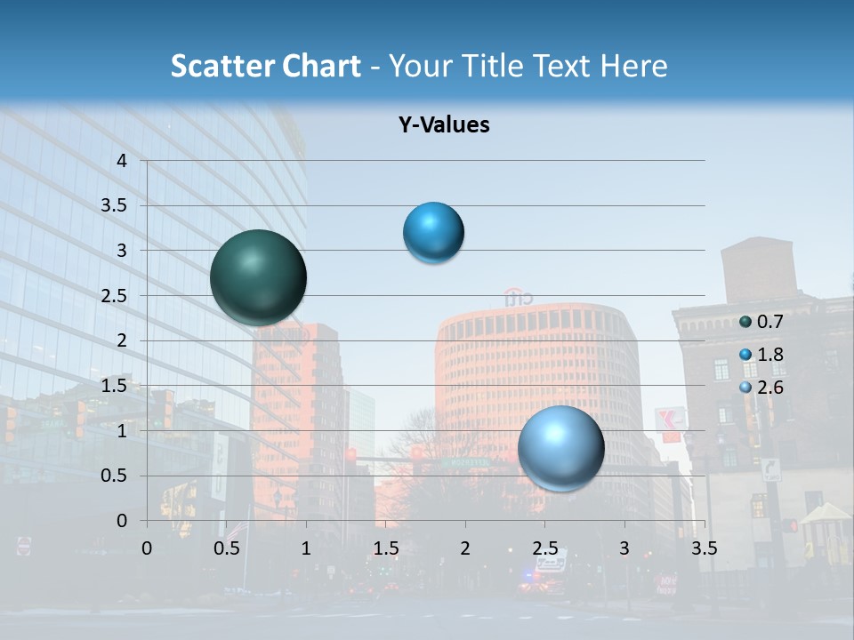 A Group Of Buildings With A Blue Sky In The Background PowerPoint Template