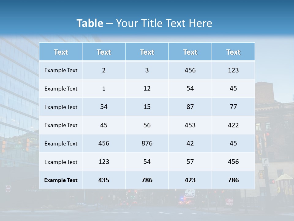 A Group Of Buildings With A Blue Sky In The Background PowerPoint Template