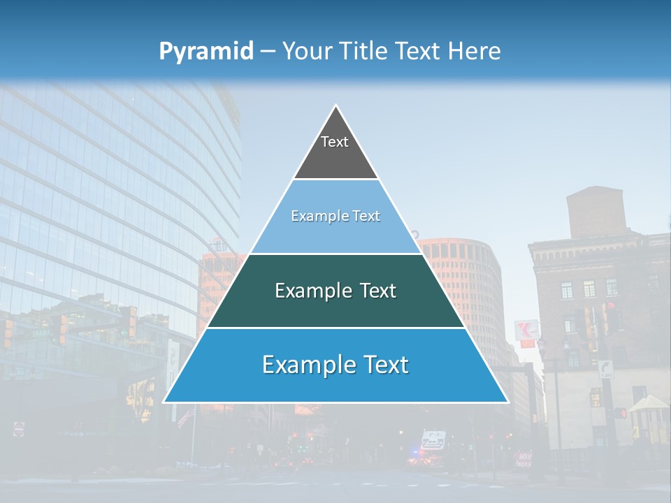 A Group Of Buildings With A Blue Sky In The Background PowerPoint Template