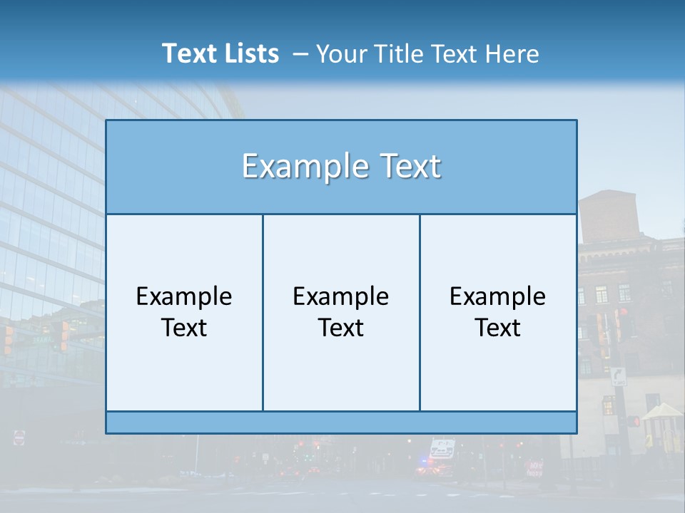 A Group Of Buildings With A Blue Sky In The Background PowerPoint Template