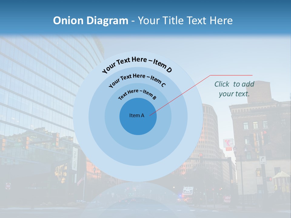 A Group Of Buildings With A Blue Sky In The Background PowerPoint Template