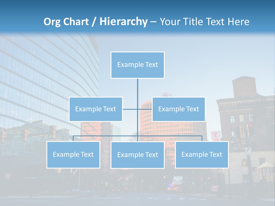 A Group Of Buildings With A Blue Sky In The Background PowerPoint Template