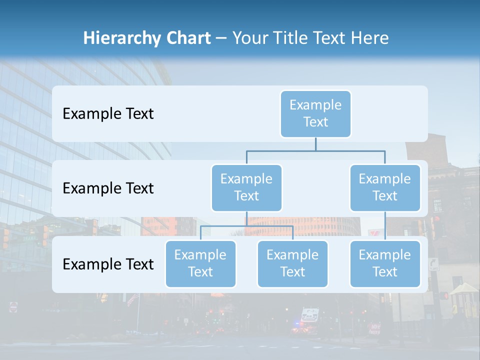 A Group Of Buildings With A Blue Sky In The Background PowerPoint Template