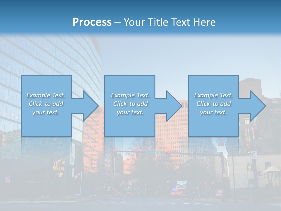 A Group Of Buildings With A Blue Sky In The Background PowerPoint Template