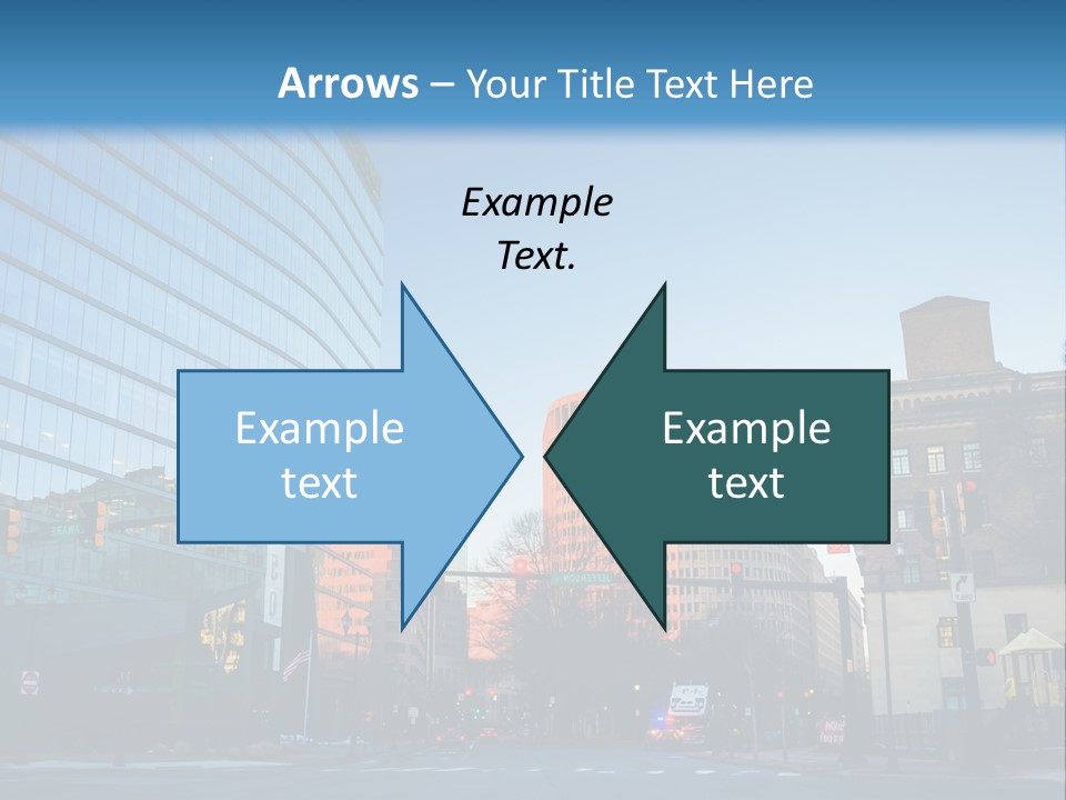 A Group Of Buildings With A Blue Sky In The Background PowerPoint Template