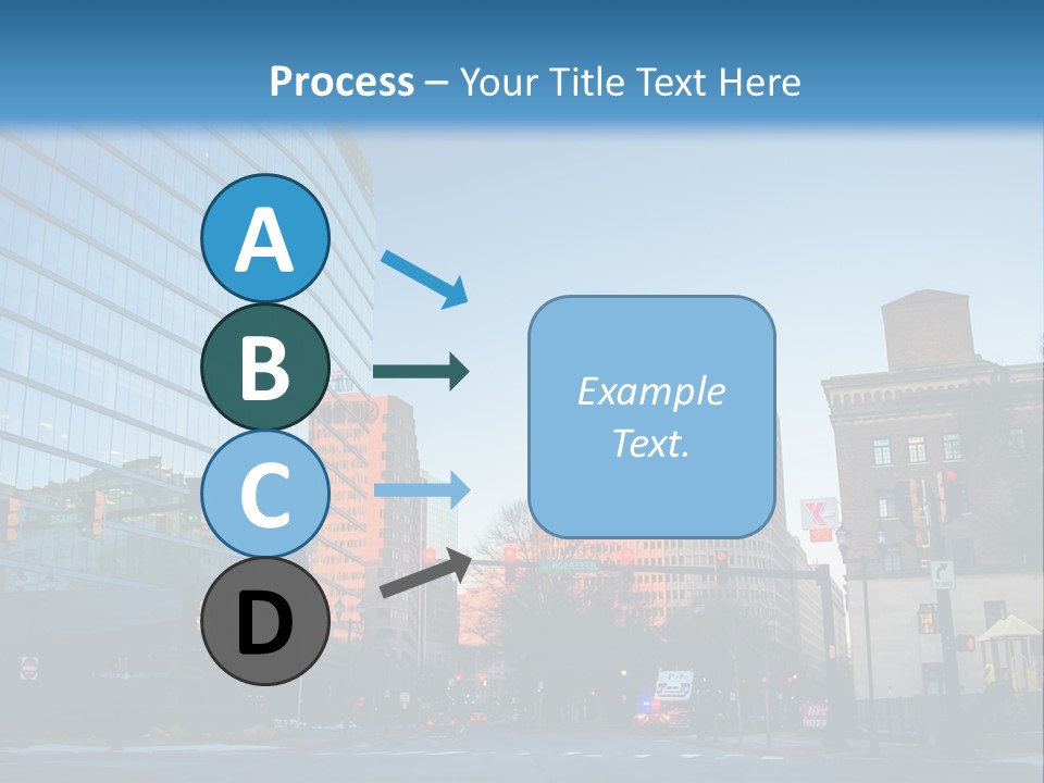 A Group Of Buildings With A Blue Sky In The Background PowerPoint Template