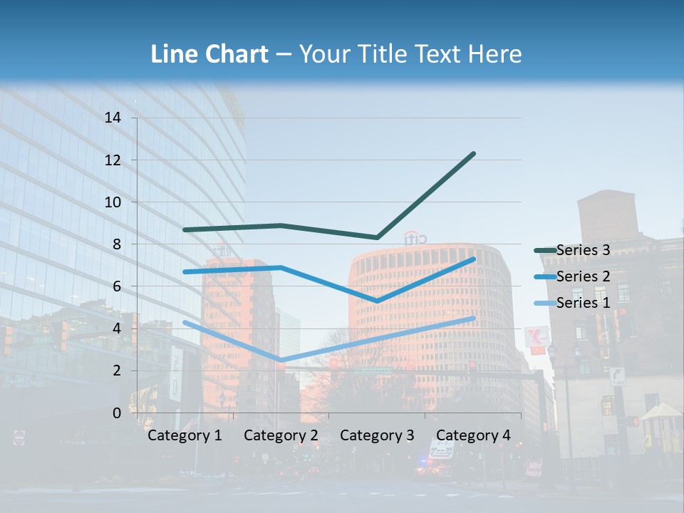 A Group Of Buildings With A Blue Sky In The Background PowerPoint Template