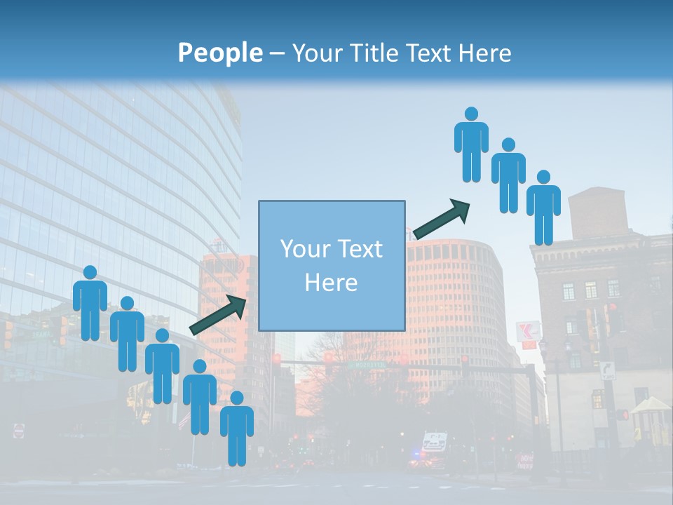 A Group Of Buildings With A Blue Sky In The Background PowerPoint Template