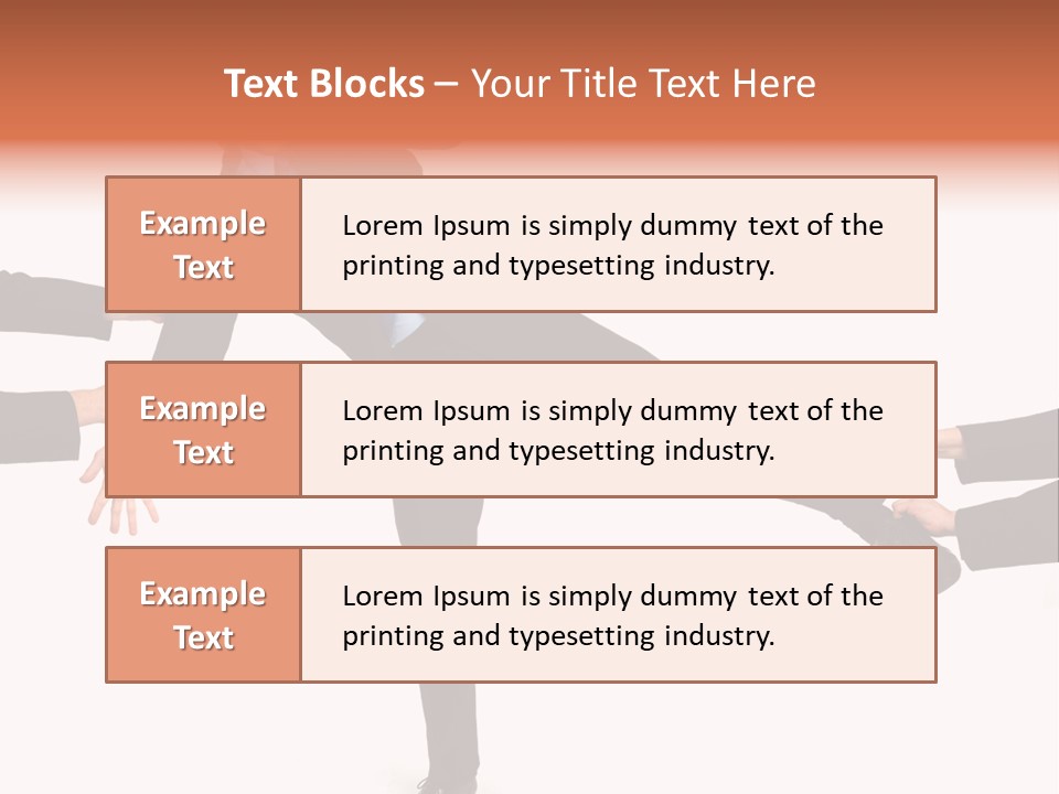 A Group Of People In Business Suits Jumping In The Air PowerPoint Template