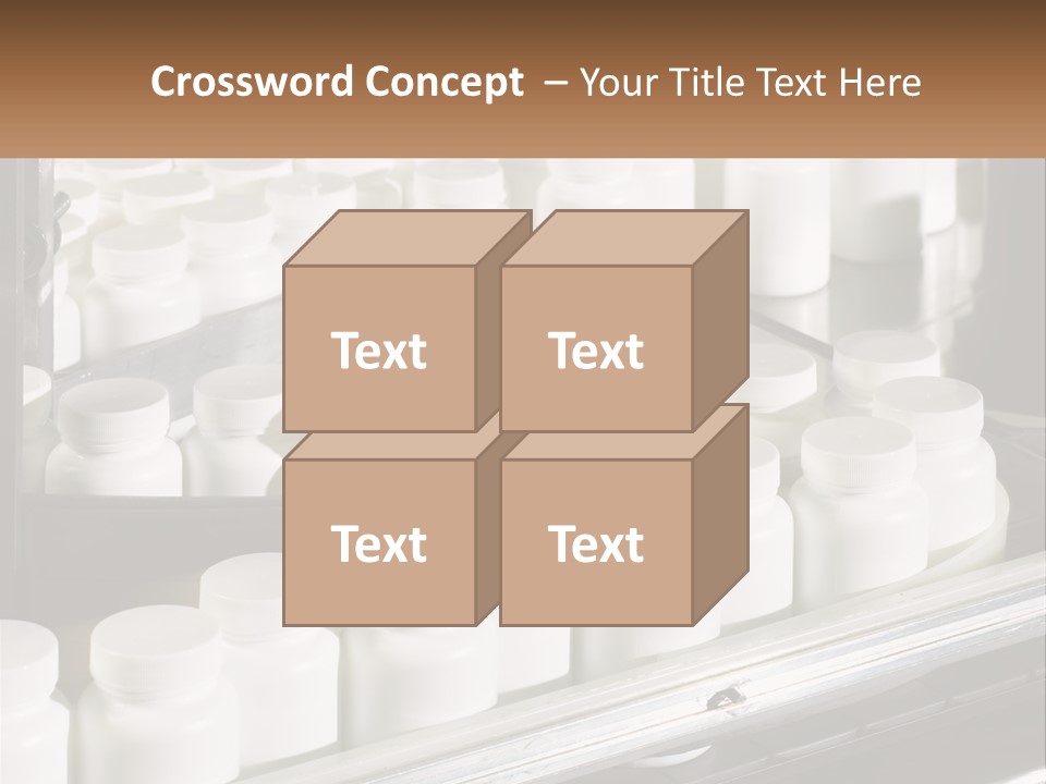 A Bunch Of White Jars Sitting On Top Of A Conveyor Belt PowerPoint Template