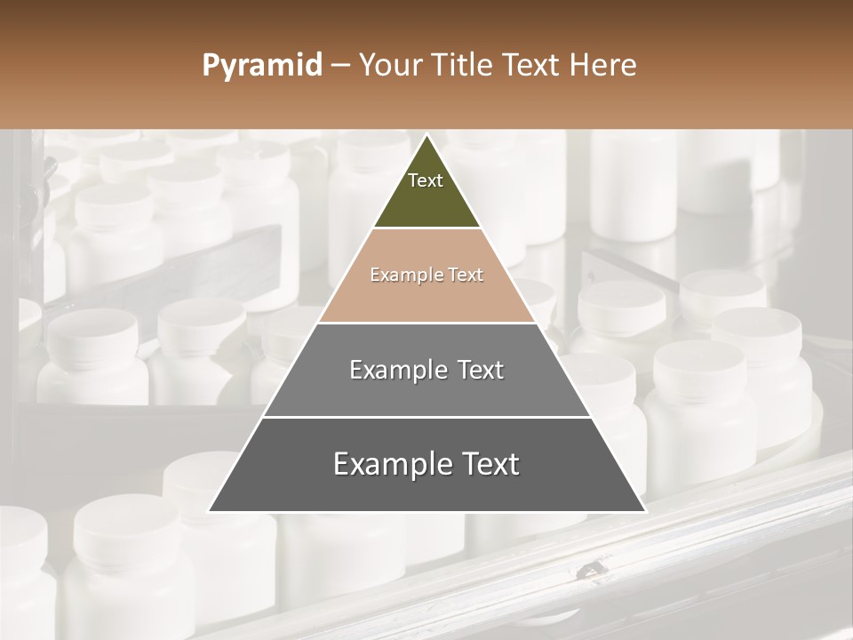 A Bunch Of White Jars Sitting On Top Of A Conveyor Belt PowerPoint Template
