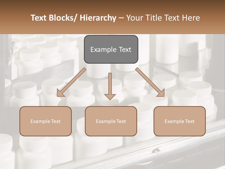 A Bunch Of White Jars Sitting On Top Of A Conveyor Belt PowerPoint Template