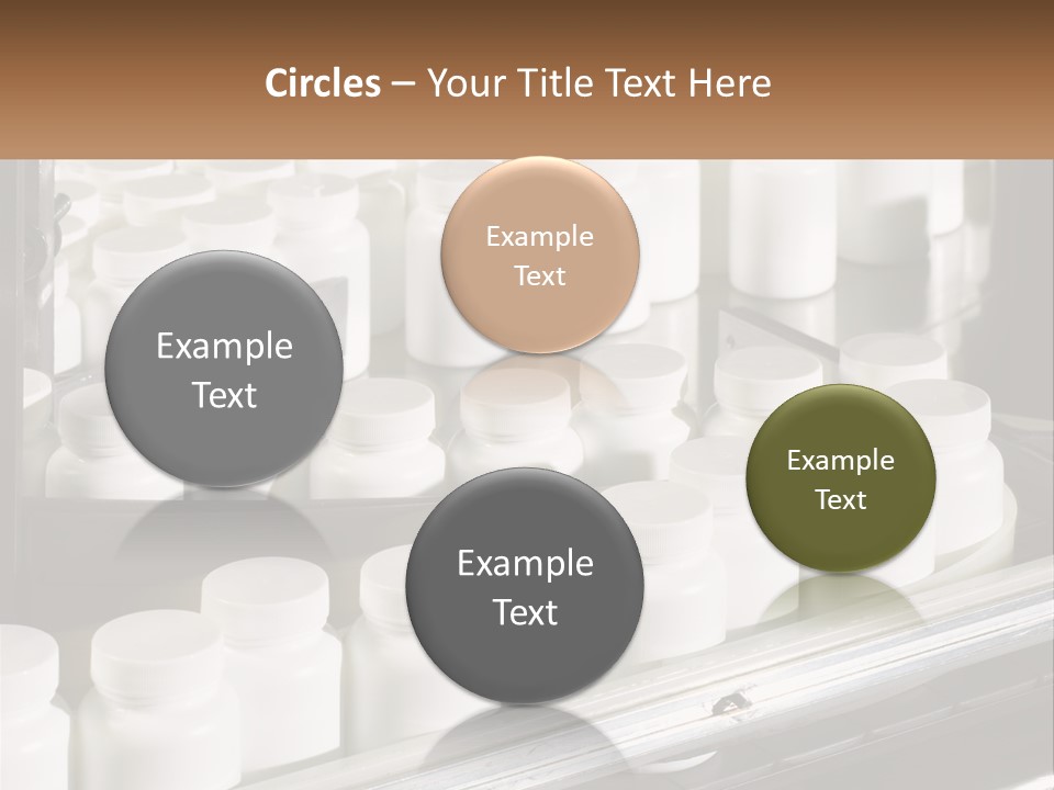 A Bunch Of White Jars Sitting On Top Of A Conveyor Belt PowerPoint Template