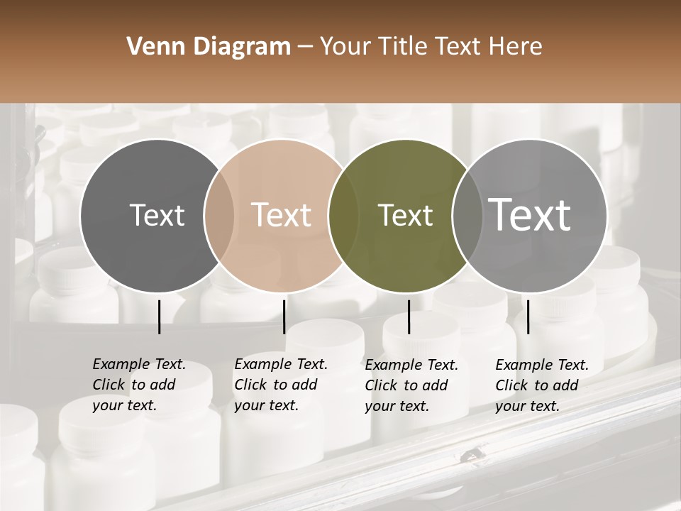 A Bunch Of White Jars Sitting On Top Of A Conveyor Belt PowerPoint Template
