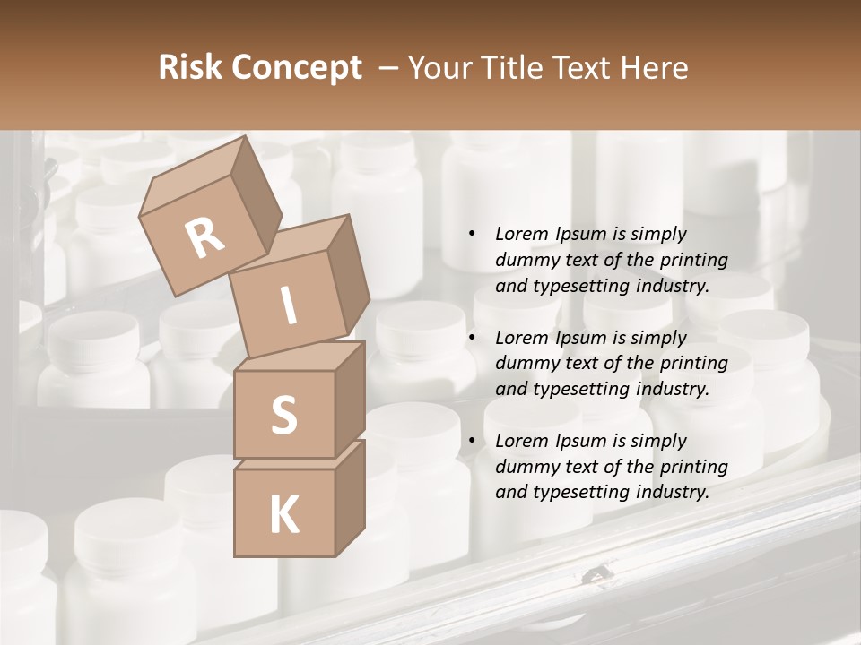 A Bunch Of White Jars Sitting On Top Of A Conveyor Belt PowerPoint Template