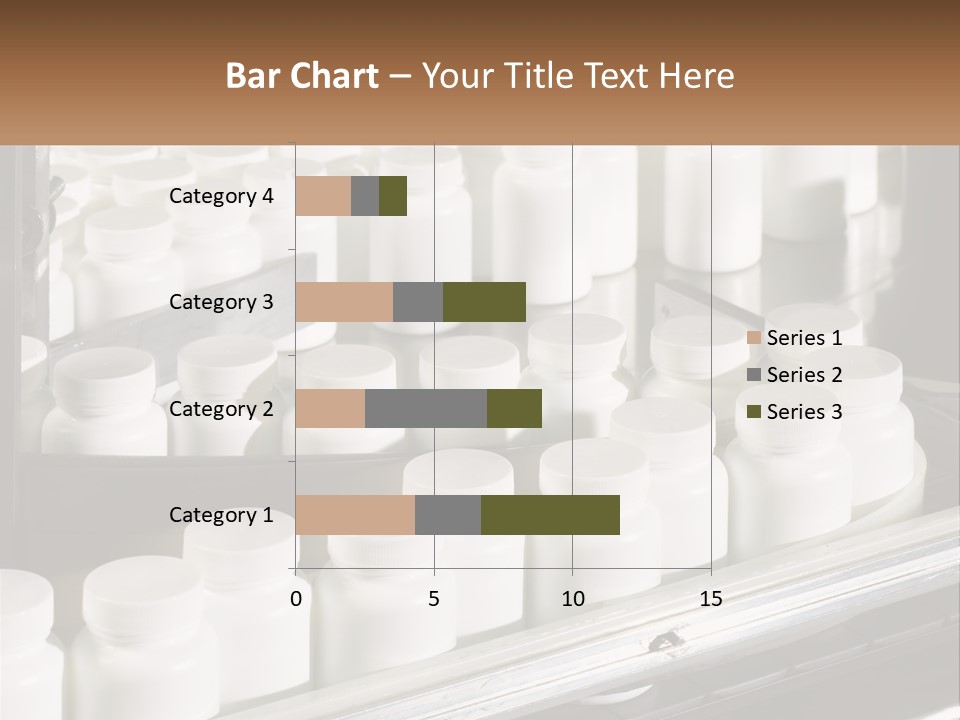 A Bunch Of White Jars Sitting On Top Of A Conveyor Belt PowerPoint Template