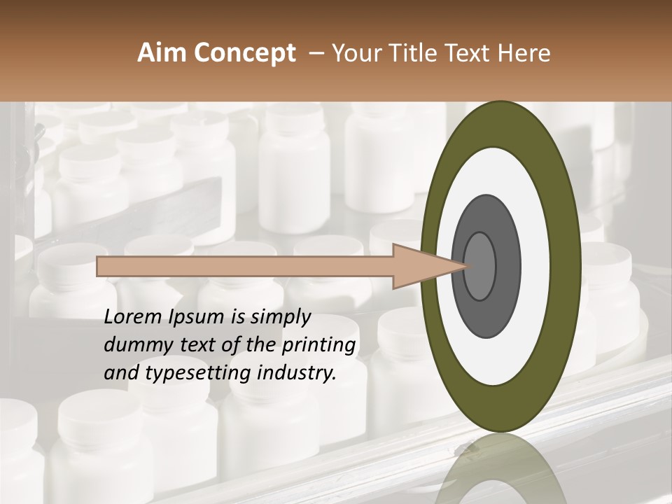 A Bunch Of White Jars Sitting On Top Of A Conveyor Belt PowerPoint Template