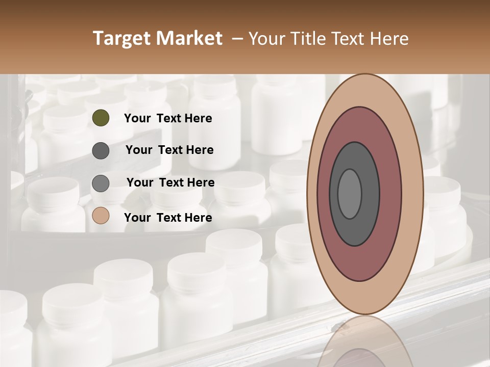 A Bunch Of White Jars Sitting On Top Of A Conveyor Belt PowerPoint Template