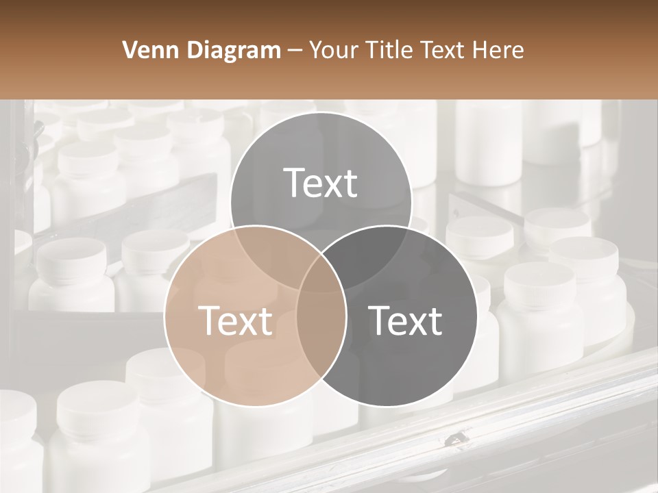 A Bunch Of White Jars Sitting On Top Of A Conveyor Belt PowerPoint Template