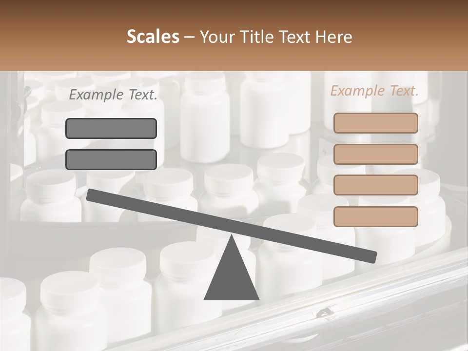 A Bunch Of White Jars Sitting On Top Of A Conveyor Belt PowerPoint Template