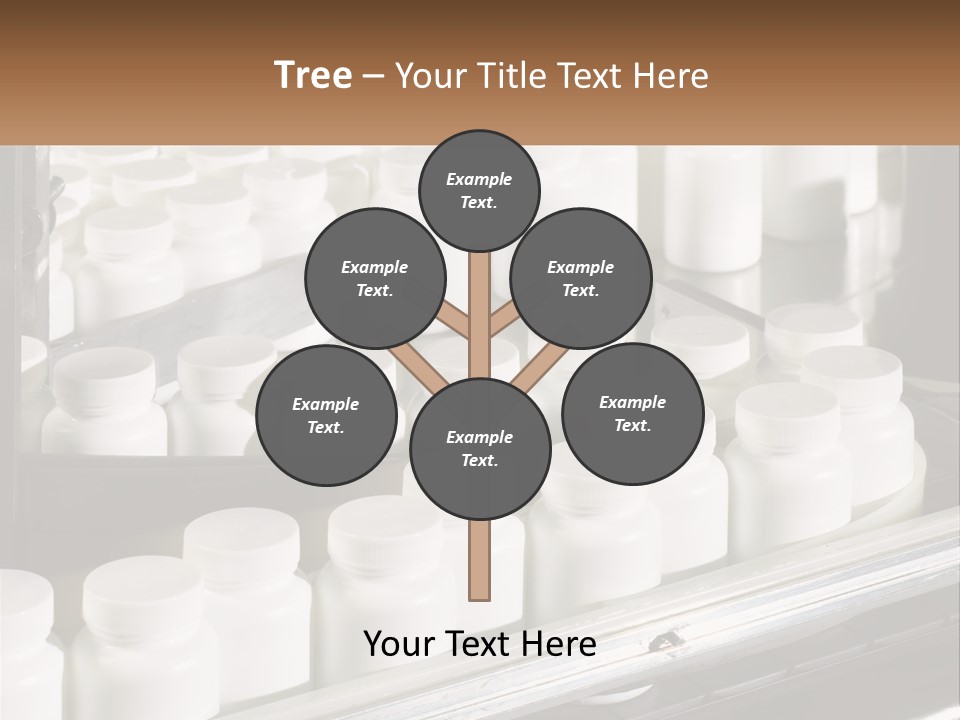 A Bunch Of White Jars Sitting On Top Of A Conveyor Belt PowerPoint Template