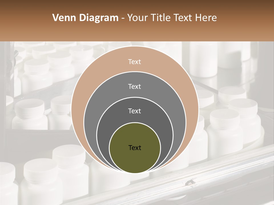 A Bunch Of White Jars Sitting On Top Of A Conveyor Belt PowerPoint Template