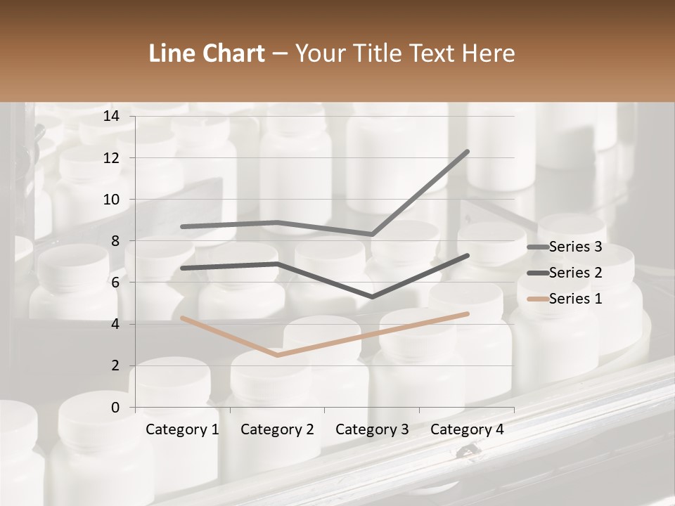 A Bunch Of White Jars Sitting On Top Of A Conveyor Belt PowerPoint Template