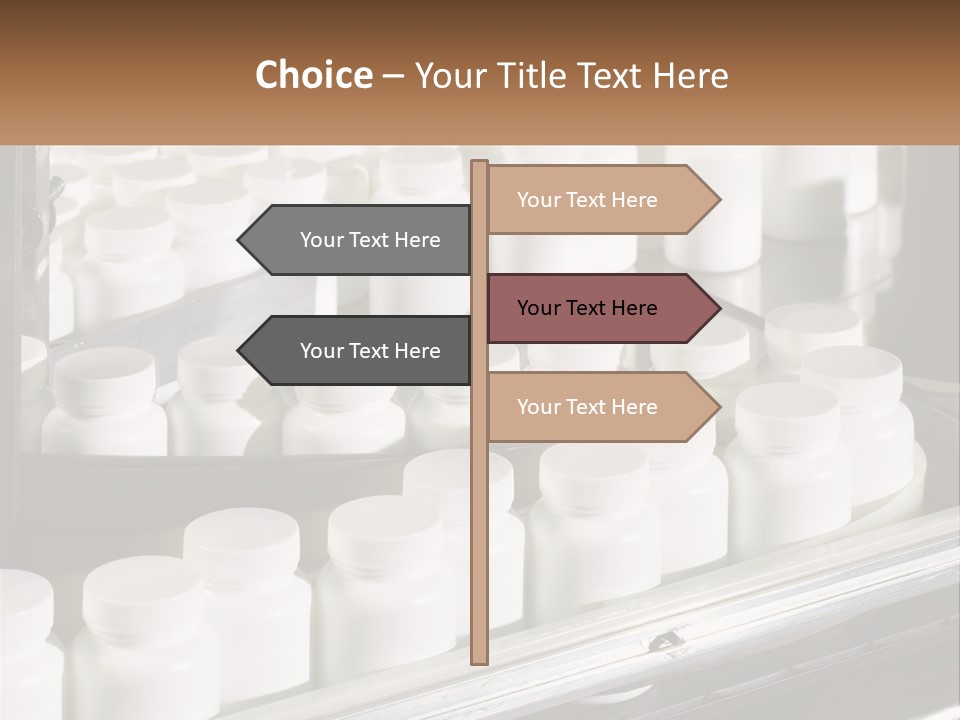 A Bunch Of White Jars Sitting On Top Of A Conveyor Belt PowerPoint Template